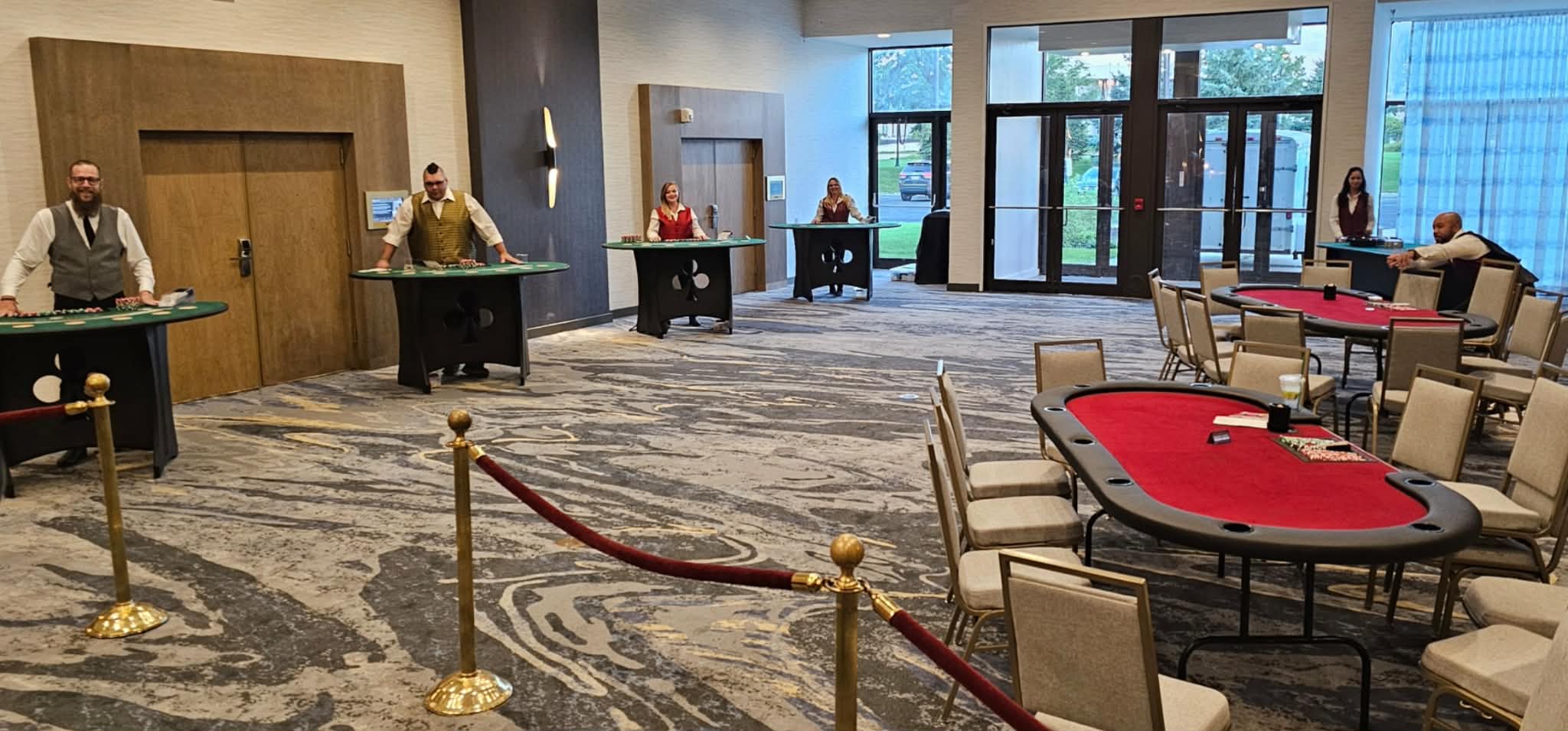 Grand Rapids, MI casino event setup
